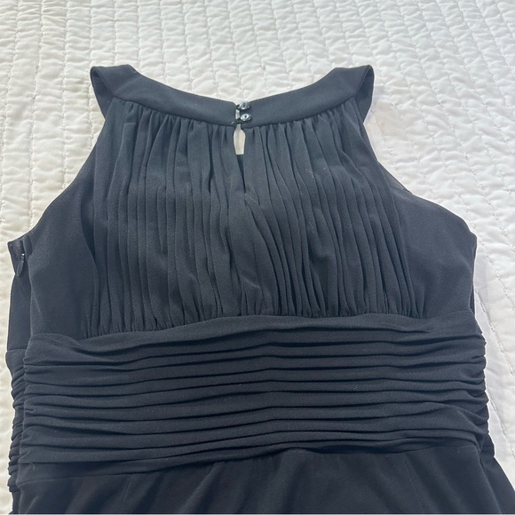 Chaya Elegant Beaded NeckLine Black Maxi Dress with Sise Zipper - Picture 15 of 16